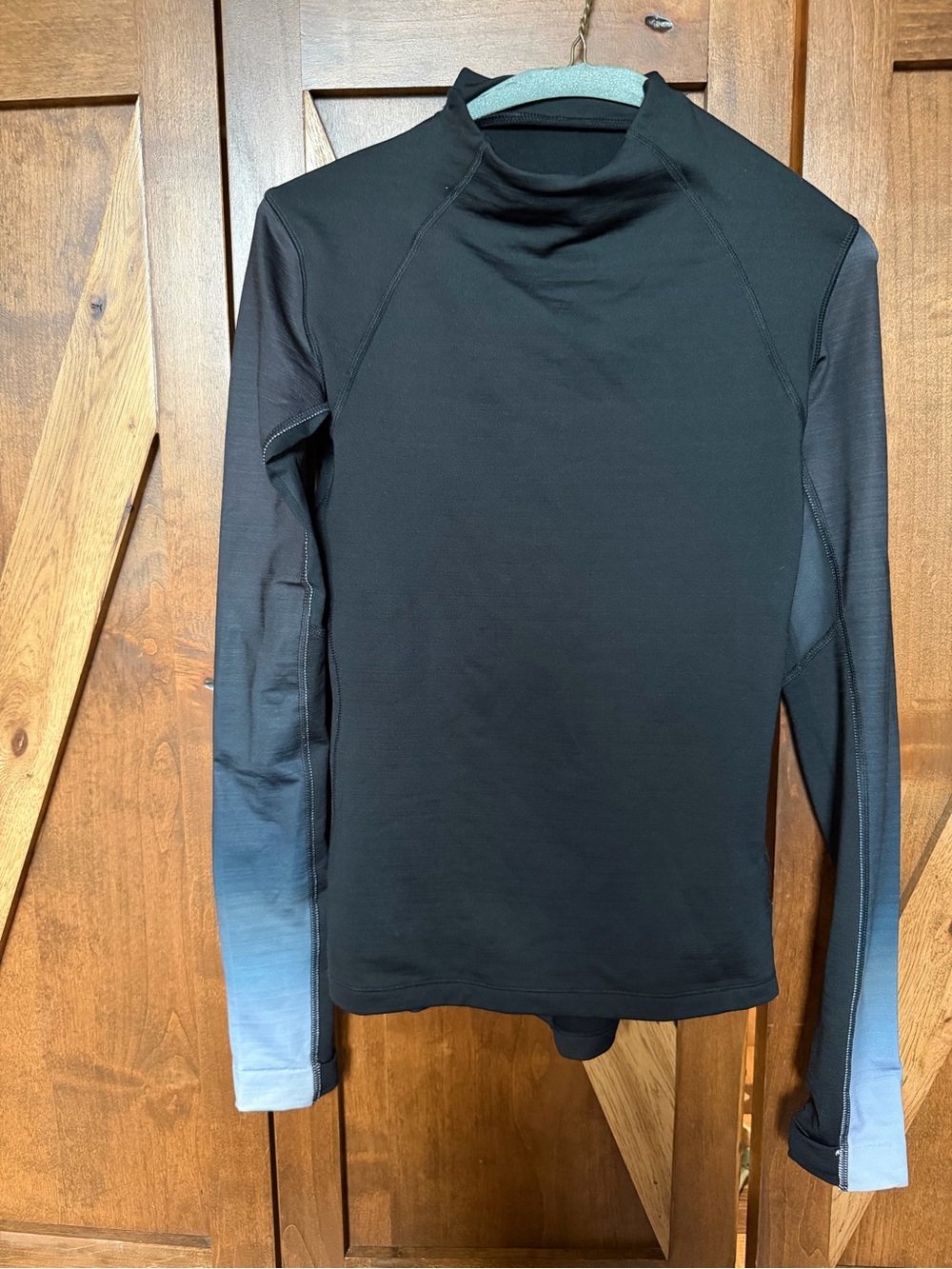 Nike Black hyperwarm with Blue Gradient Sleeves